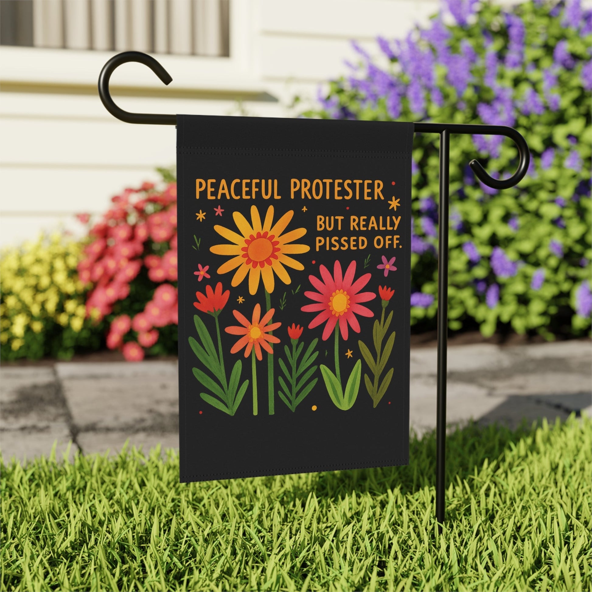 Peaceful Protester Garden Flag - Resist Supply