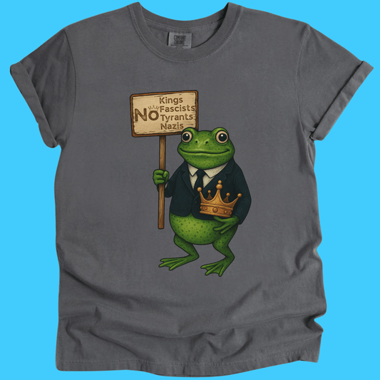 Protest Frog Graphic Tee - No Kings, No Tyrants - Resist Supply