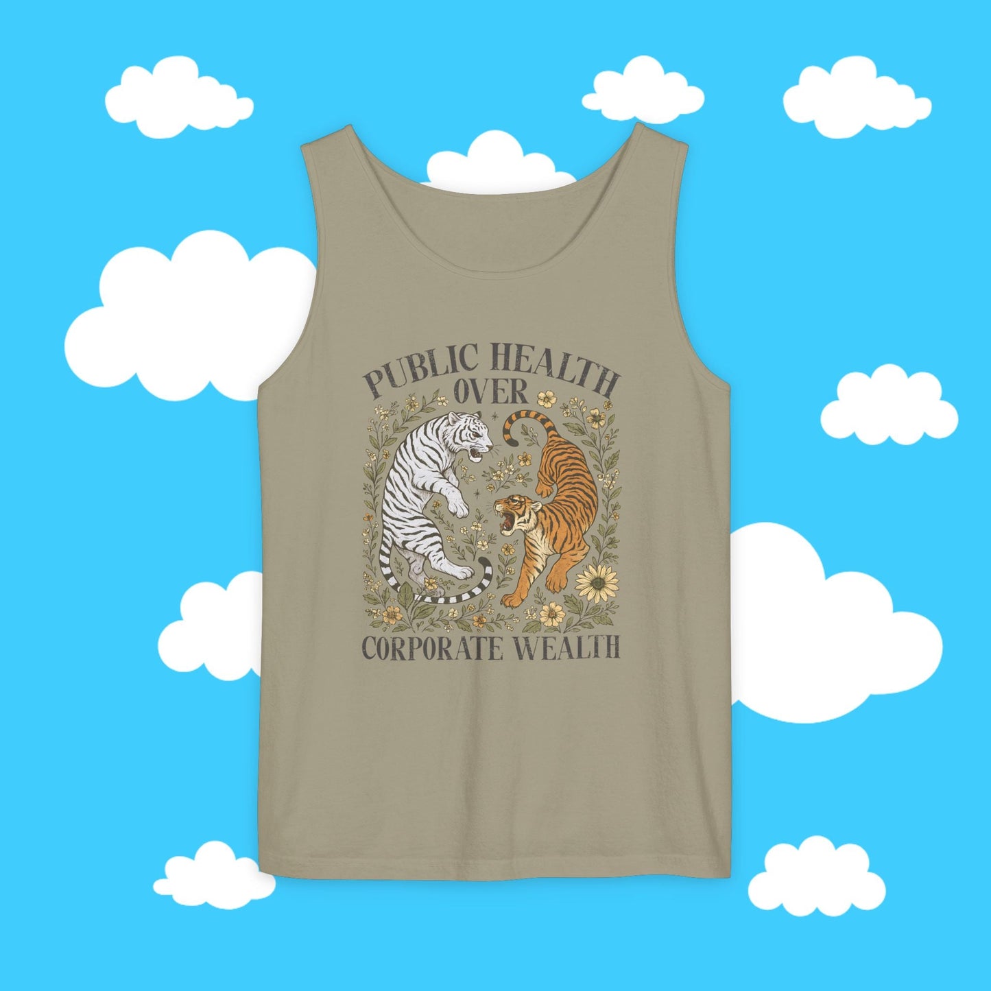 public health over corporate wealth TANK TOP - Resist Supply #