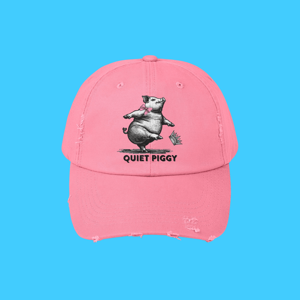Quiet Piggy Baseball Hat - Resist Supply