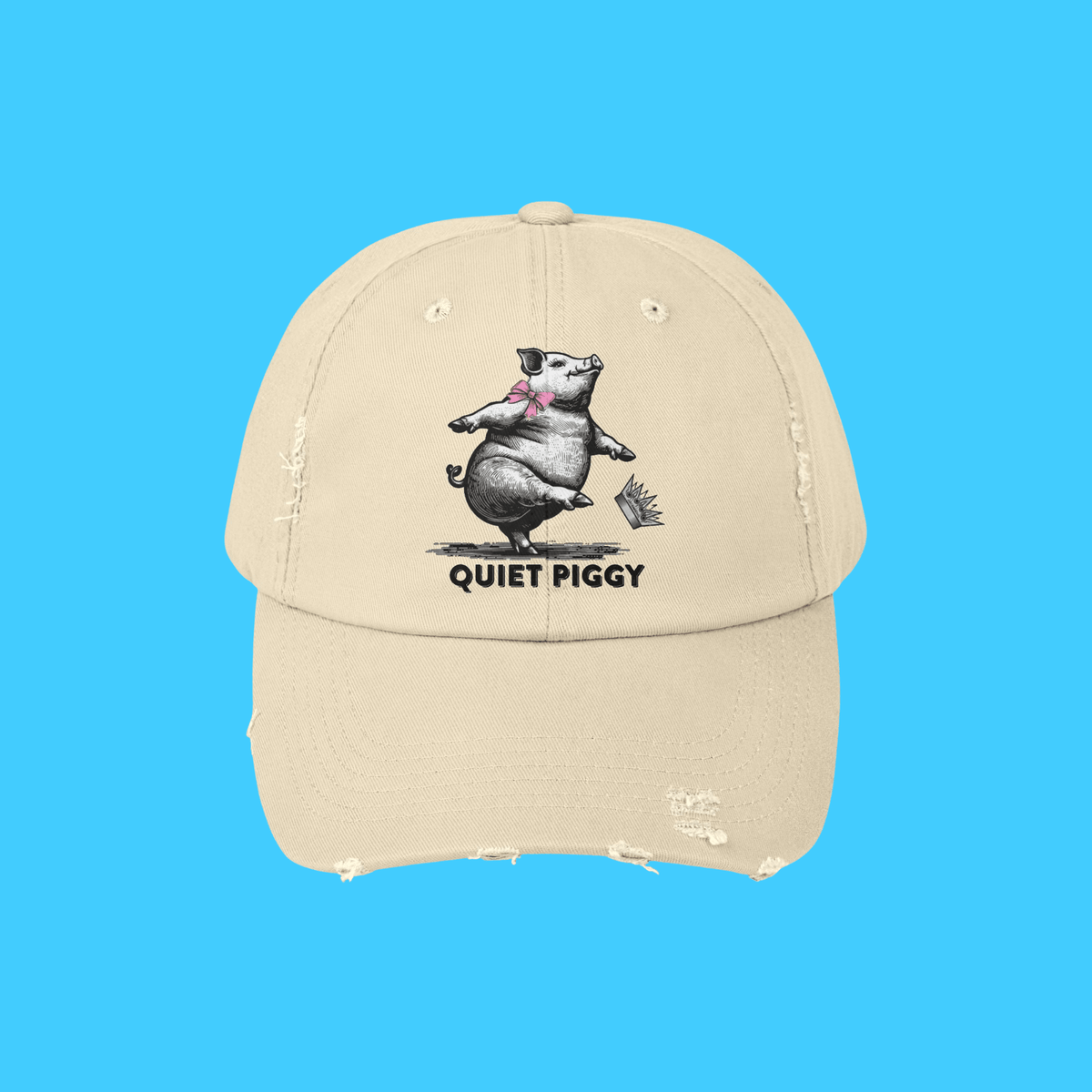 Quiet Piggy Baseball Hat - Resist Supply