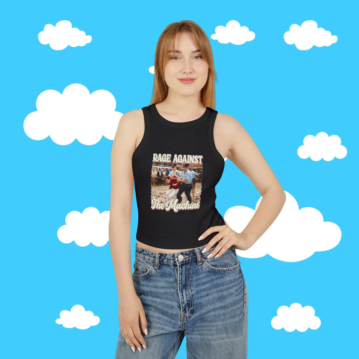 rage against the machine micro rib tank - Resist Supply #