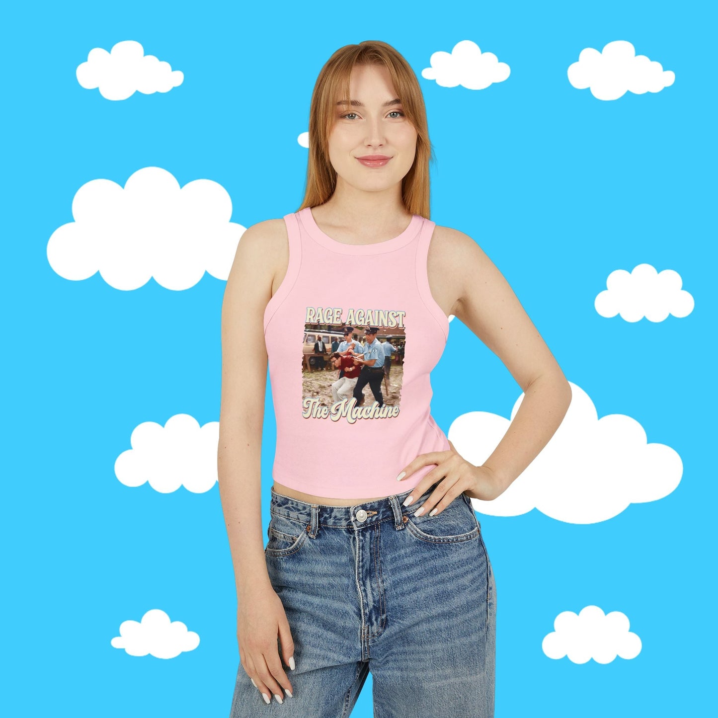 rage against the machine micro rib tank - Resist Supply #