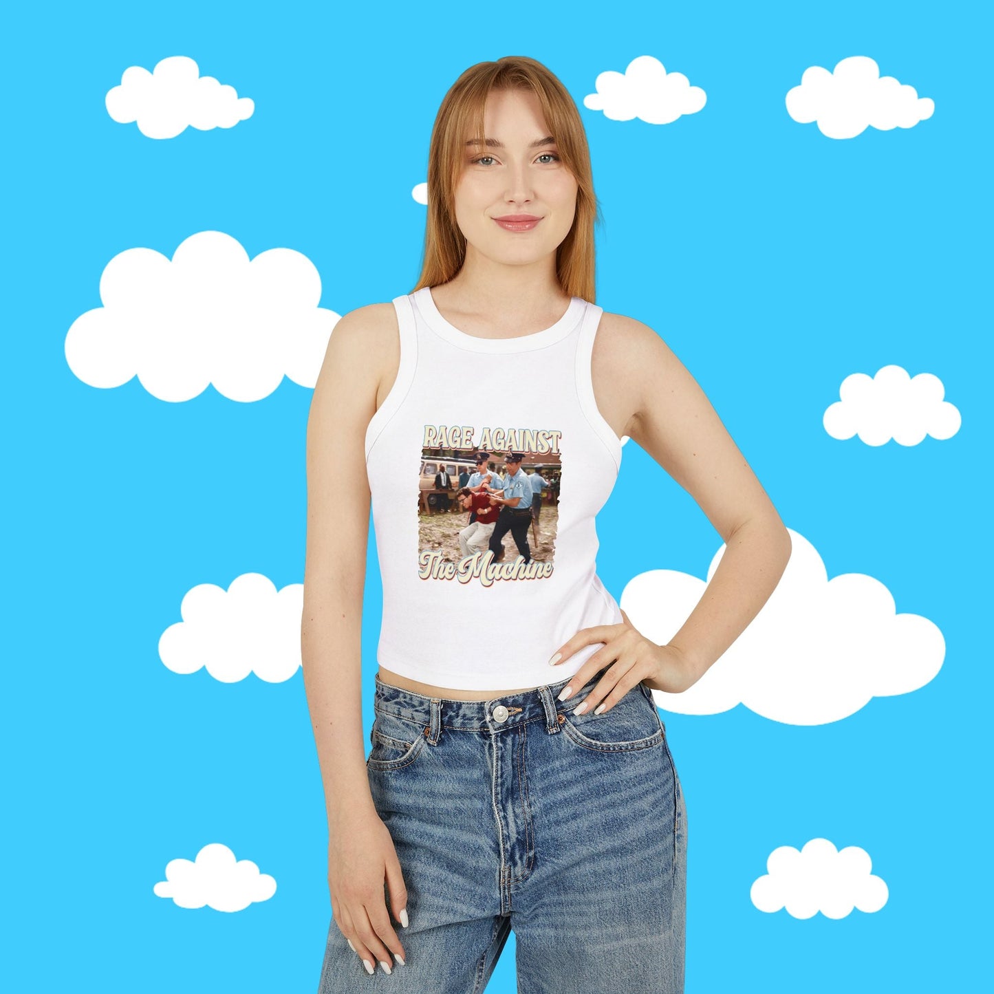 rage against the machine micro rib tank - Resist Supply #