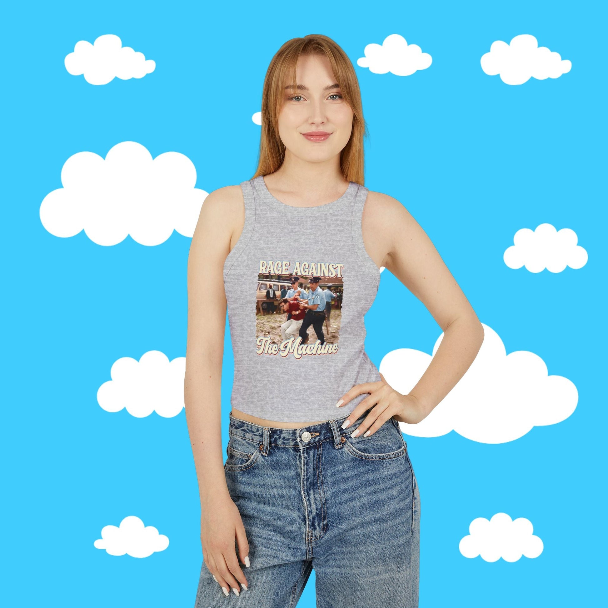 rage against the machine micro rib tank - Resist Supply #