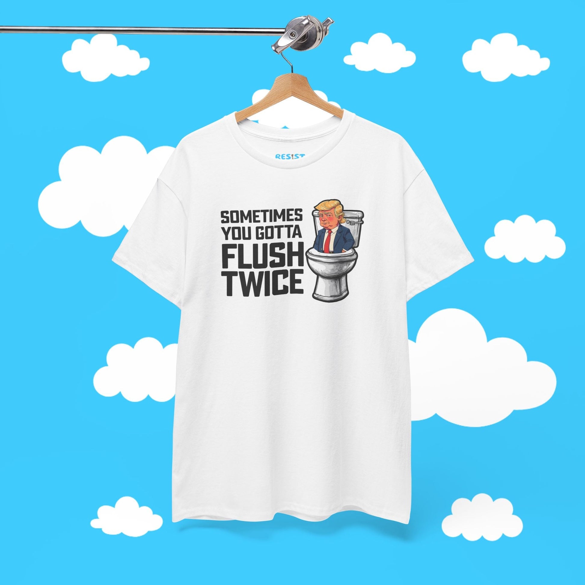 Sometimes You Gotta Flush Twice Tee - Resist Supply #