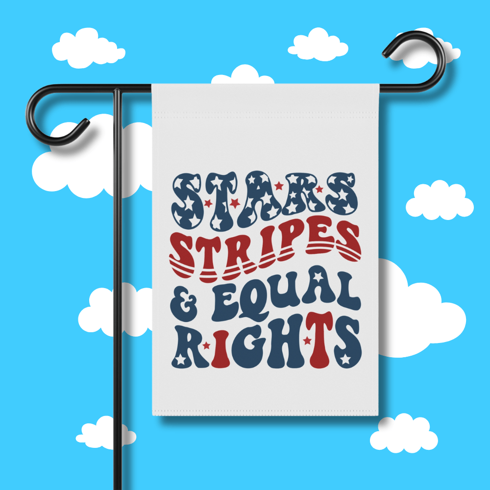 Stars Stripes and Equal Rights Garden Flag - Resist Supply #