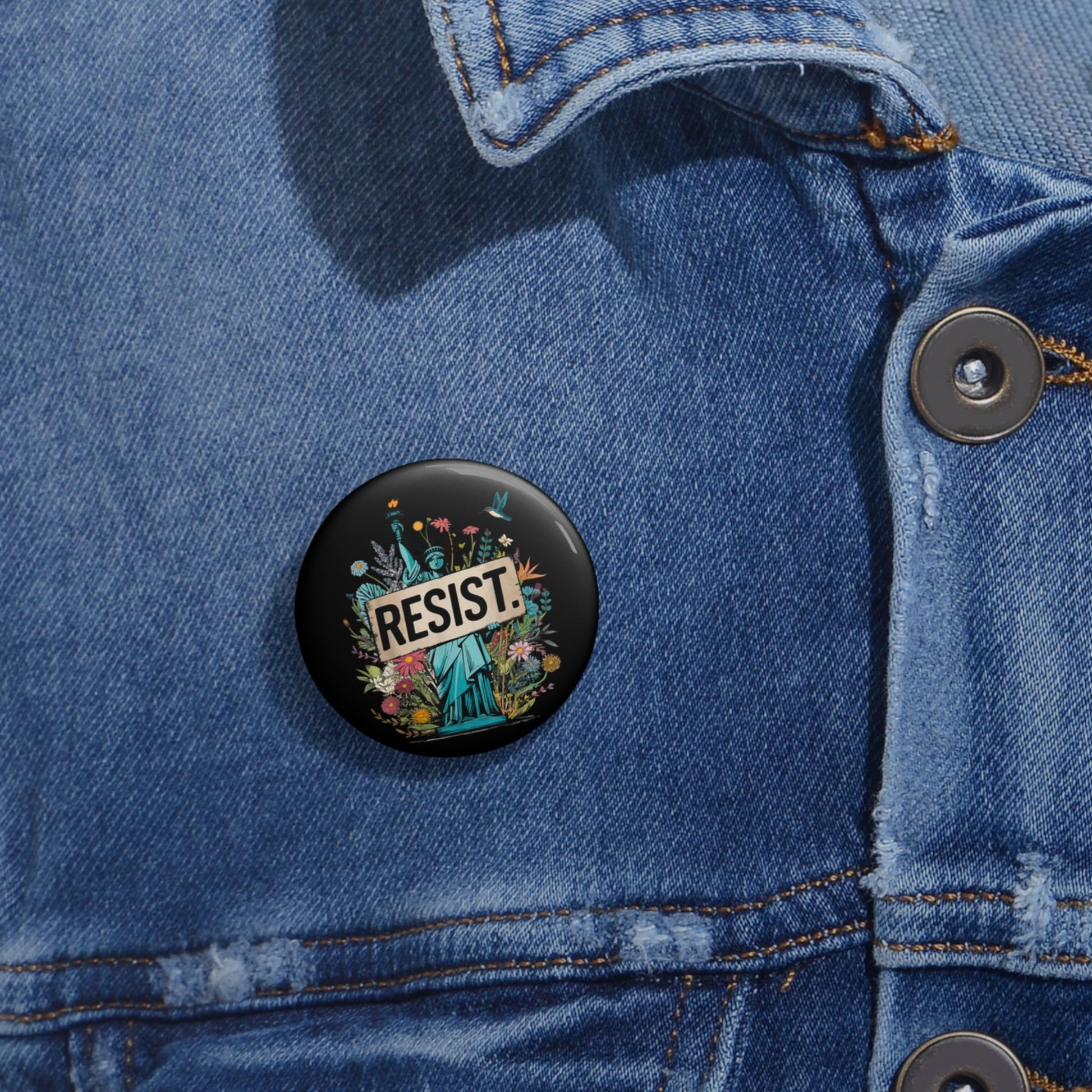 Statue of Liberty button - Resist Supply #