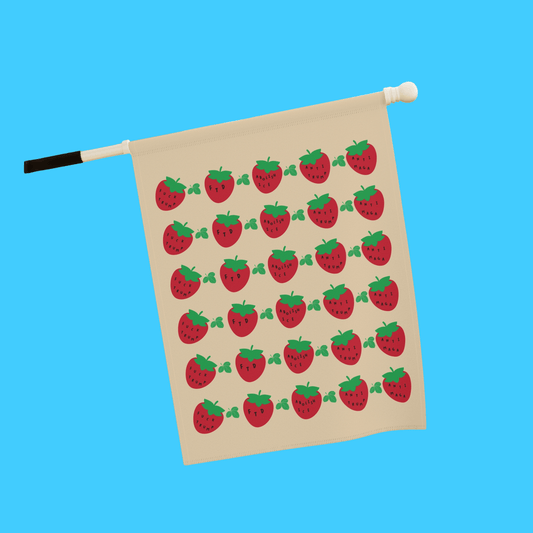 Strawberry Subtle FDT Garden Flag - Resist Supply