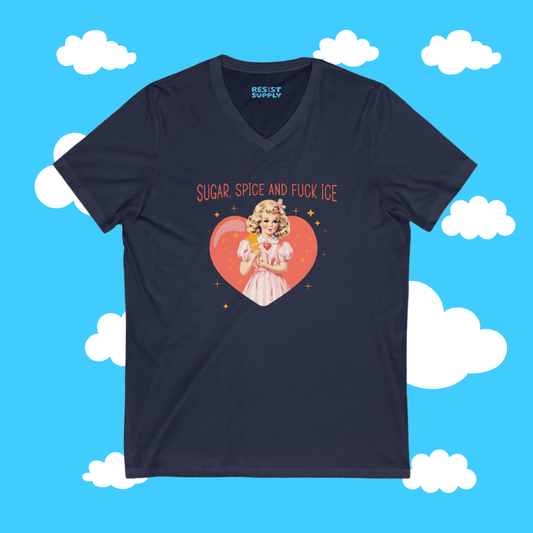 Sugar Spice V-Neck Tee - Resist Supply #