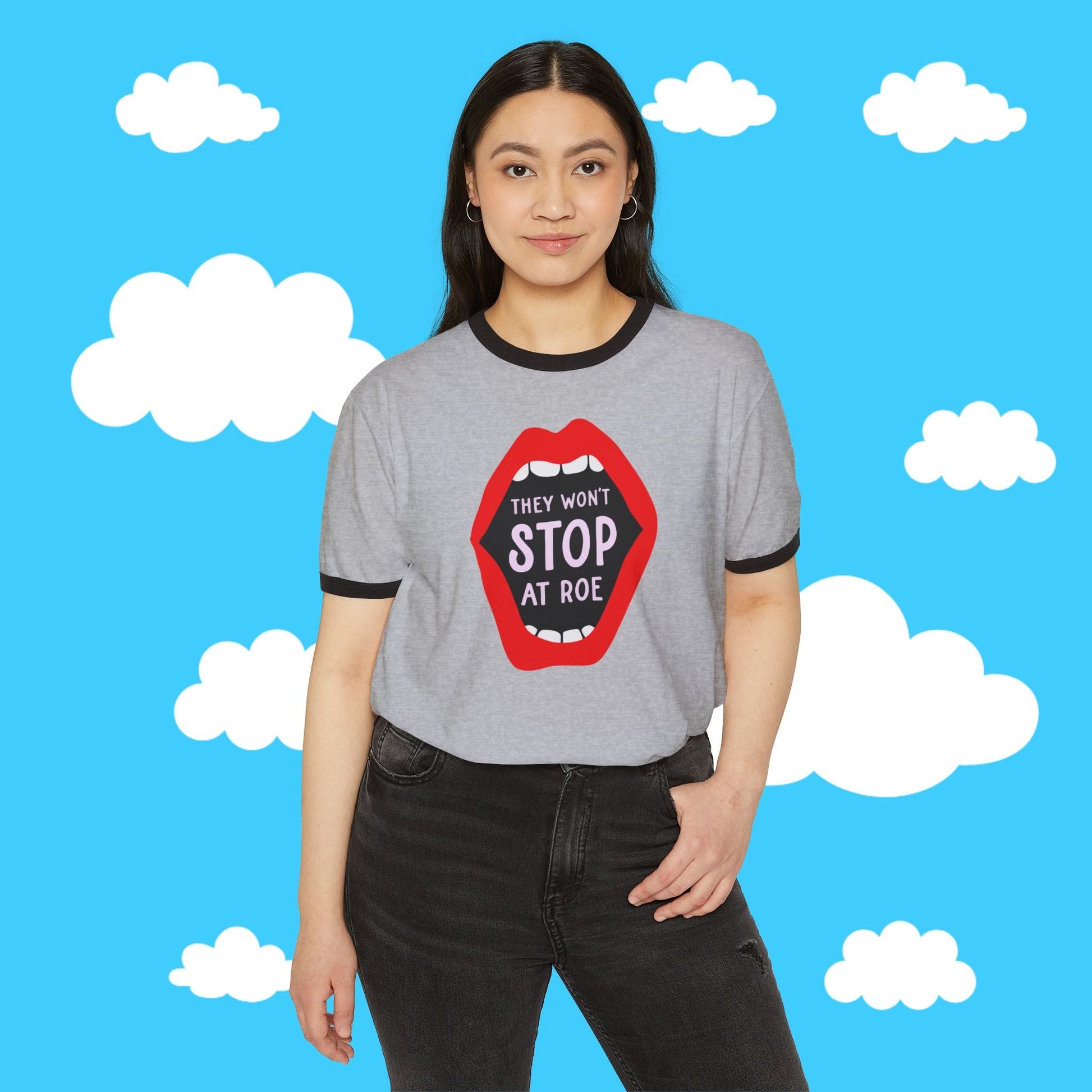 They Won't Stop At Roe Ringer Tee - Resist Supply #