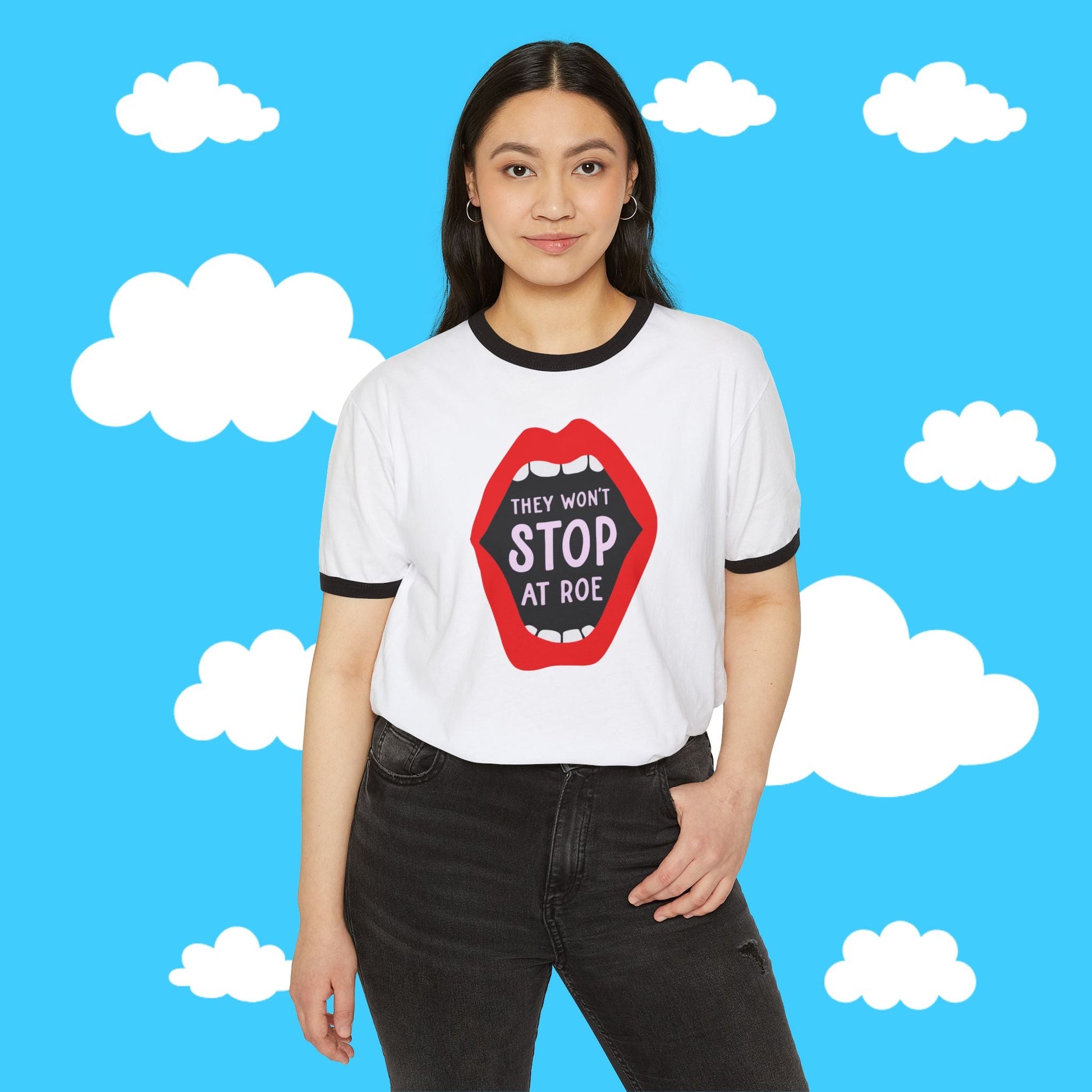 They Won't Stop At Roe Ringer Tee - Resist Supply #