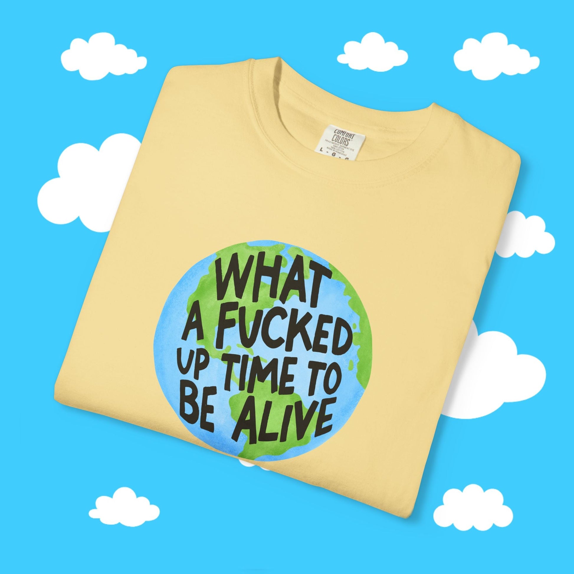 WHAT A F*CKED UP TIME TO BE ALIVE BOXY TEE - Resist Supply #