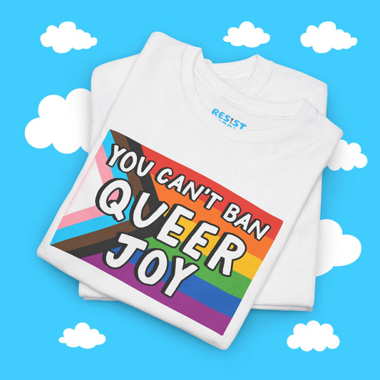 You Can't Ban Queer Joy Tee - Resist Supply #