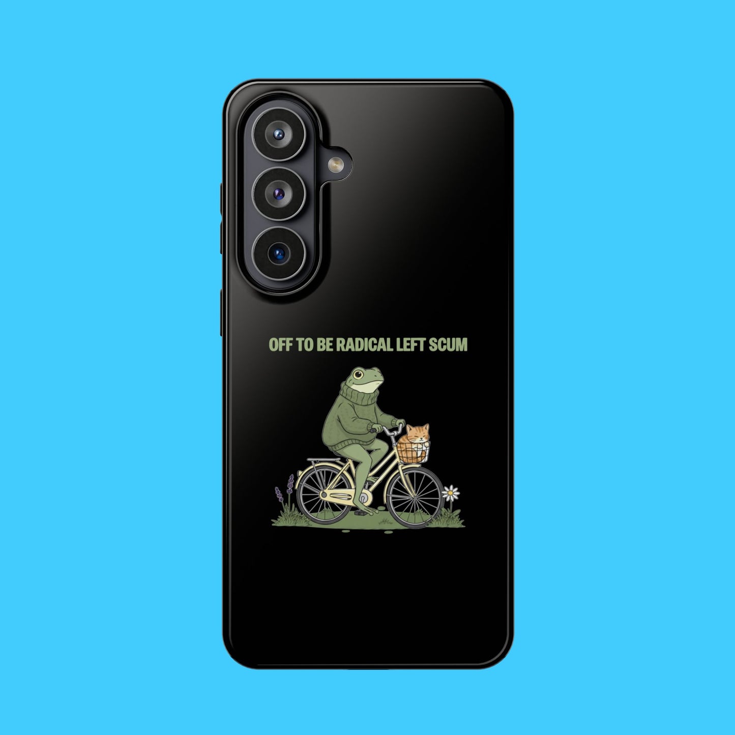 Portland Frog Radical Left Scum Magnetic Phone Case – Dual Layer Impact Resistant Cover | Funny Political Humor MagSafe iPhone & Samsung Case