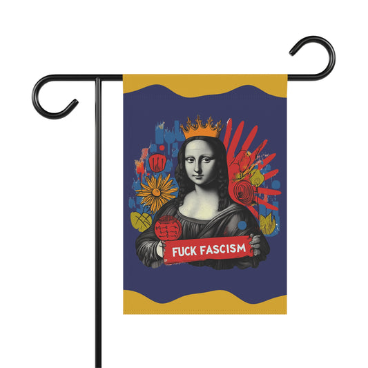 F*ck Fascism Mona Lisa Garden Flag
