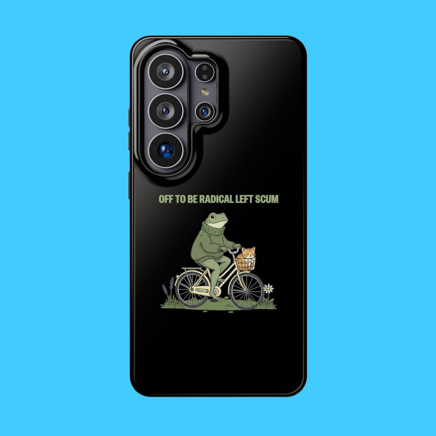 Portland Frog Radical Left Scum Magnetic Phone Case – Dual Layer Impact Resistant Cover | Funny Political Humor MagSafe iPhone & Samsung Case