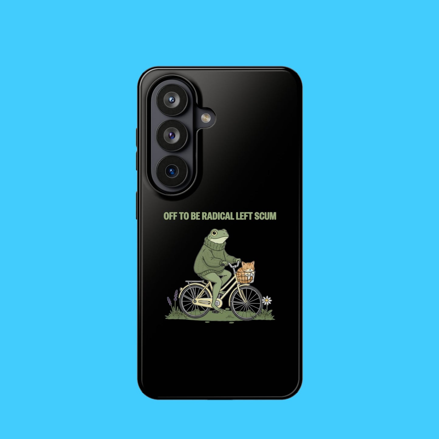 Portland Frog Radical Left Scum Magnetic Phone Case – Dual Layer Impact Resistant Cover | Funny Political Humor MagSafe iPhone & Samsung Case