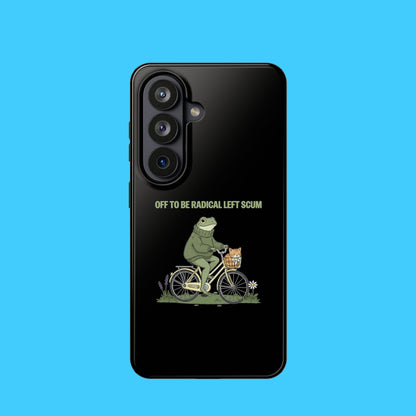 Portland Frog Radical Left Scum Magnetic Phone Case – Dual Layer Impact Resistant Cover | Funny Political Humor MagSafe iPhone & Samsung Case