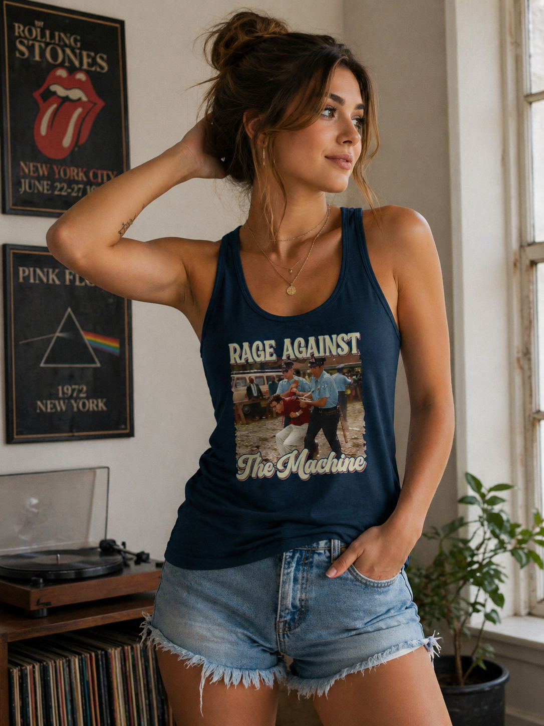 Rage Against The Machine Women's Ideal Racerback Tank