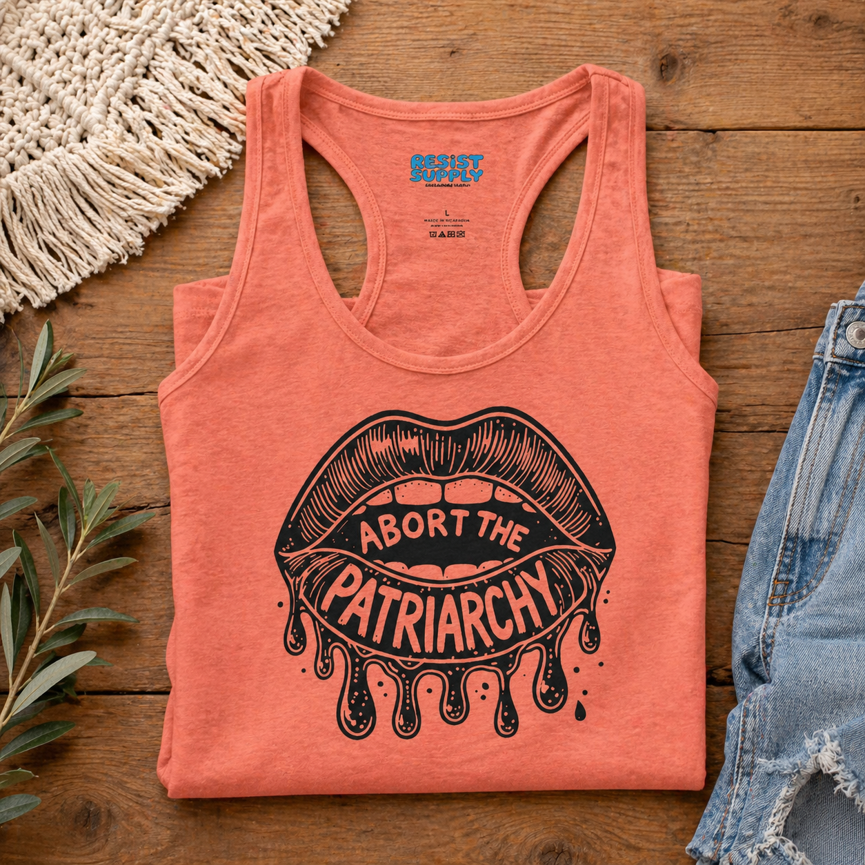 Abort the Patriarchy Racerback Tank
