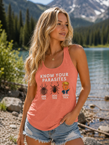Know Your Parasites Racerback Tank