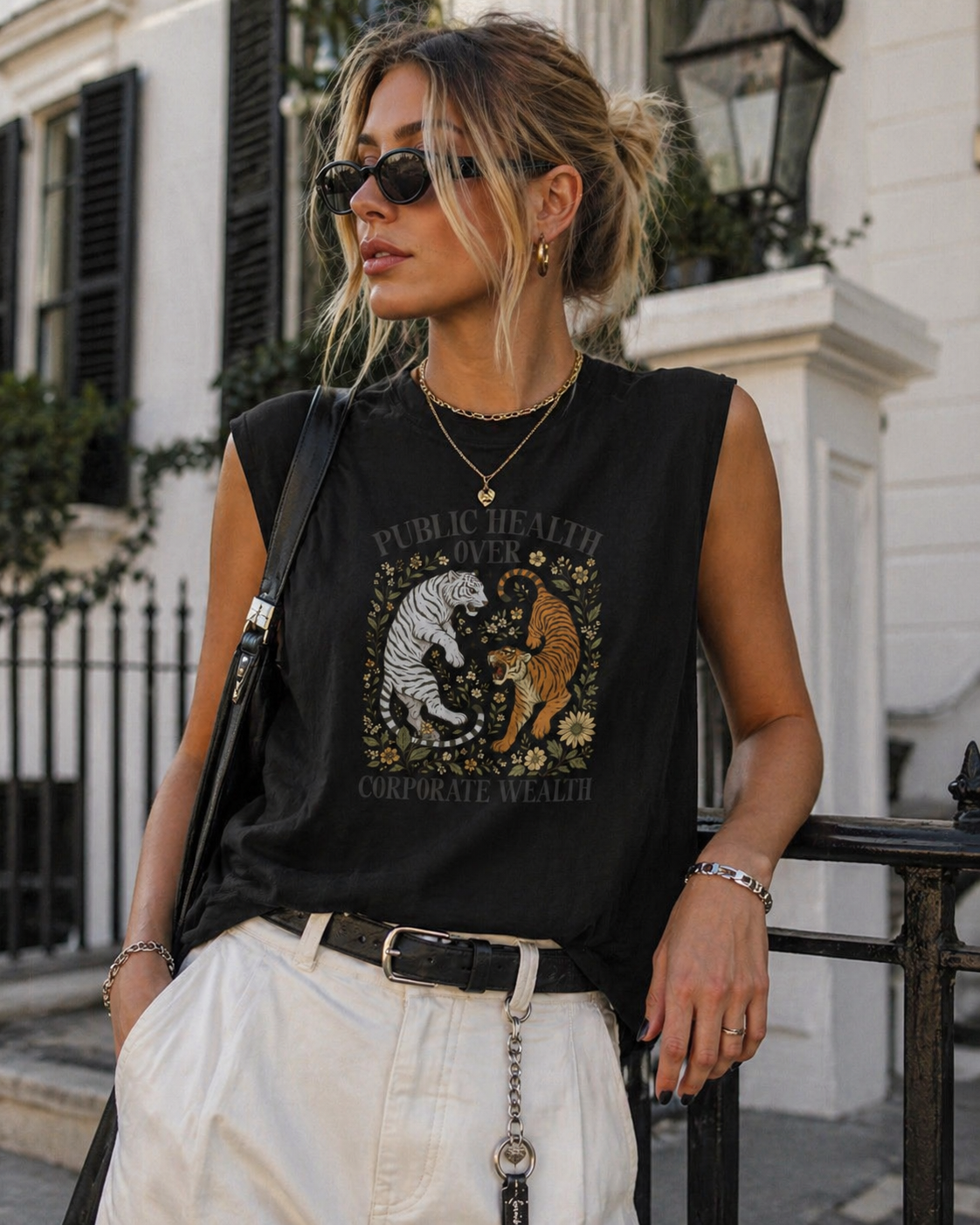 PUBLIC HEALTH OVER CORPORATE WEALTH TANK TOP