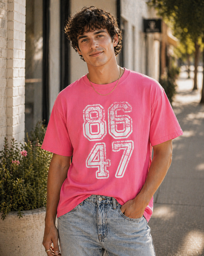 86/47 Distressed Graphic Tee