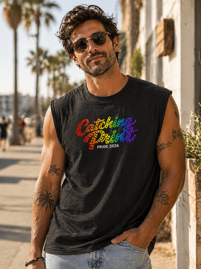 Catching Print - Pride Rainbow Muscle Tank Sleeveless Shirt