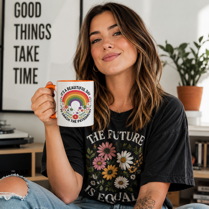 The Future Is Equal Floral T-Shirt – Garment Dyed Heavyweight Tee | Equality Shirt