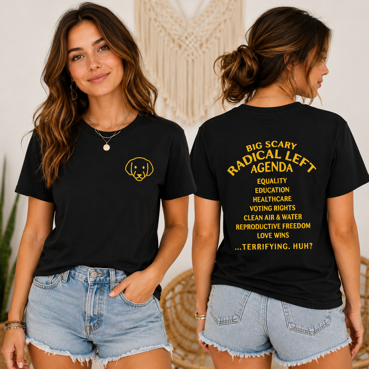 Radical Left Agenda T-Shirt – Lightweight Activist Tee | Progressive Statement Shirt