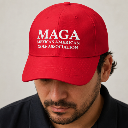 MAGA Mexican American Golf Association Embroidered Baseball Hat
