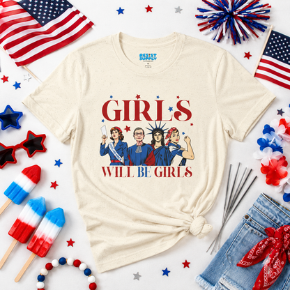 Girls Will Be Girls T-Shirt — Feminist Icons Graphic Tee