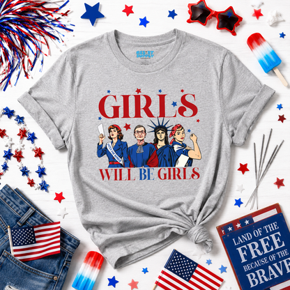 Girls Will Be Girls T-Shirt — Feminist Icons Graphic Tee