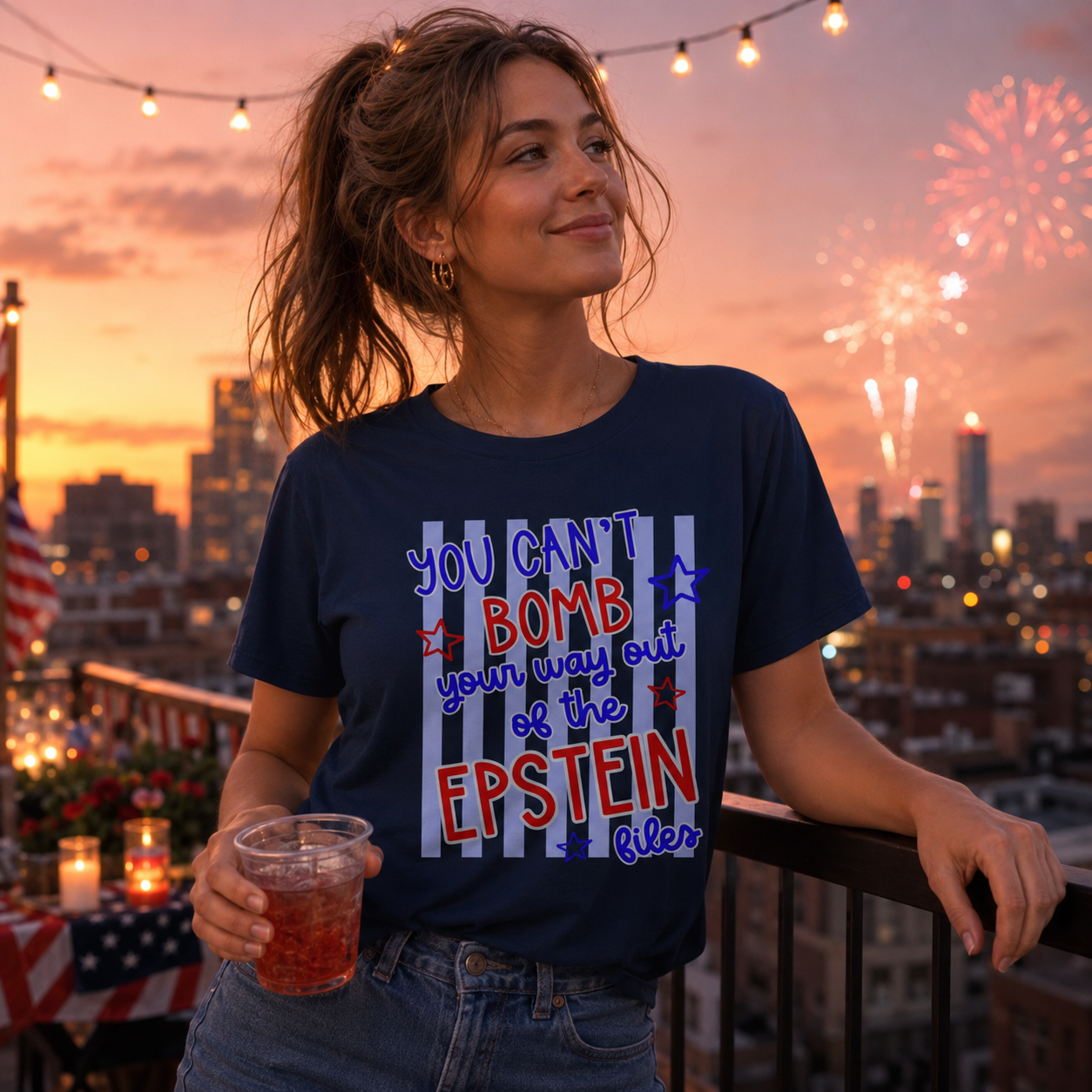 You Can't Bomb Your Way Out of the Epstein Files T-Shirt