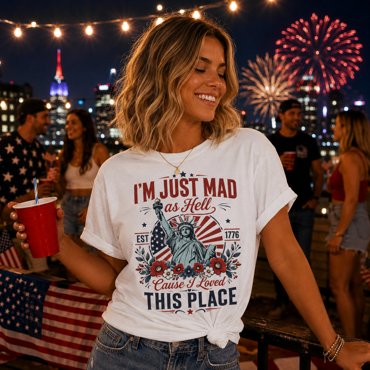 Patriotic “I’m Just Mad as Hell” Graphic T-Shirt