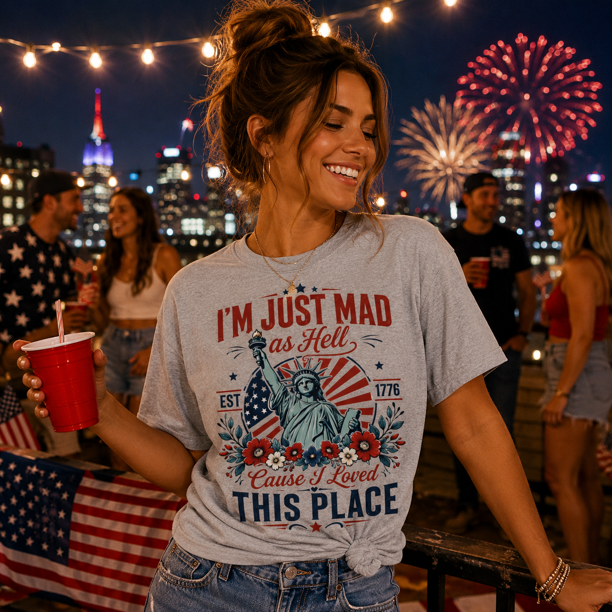 Patriotic “I’m Just Mad as Hell” Graphic T-Shirt