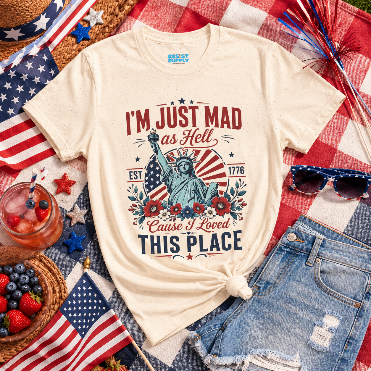 Patriotic “I’m Just Mad as Hell” Graphic T-Shirt