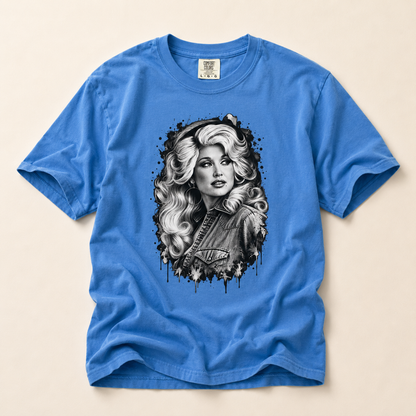 Dolly Parton Portrait T-Shirt — Vintage Glam Graphic Tee