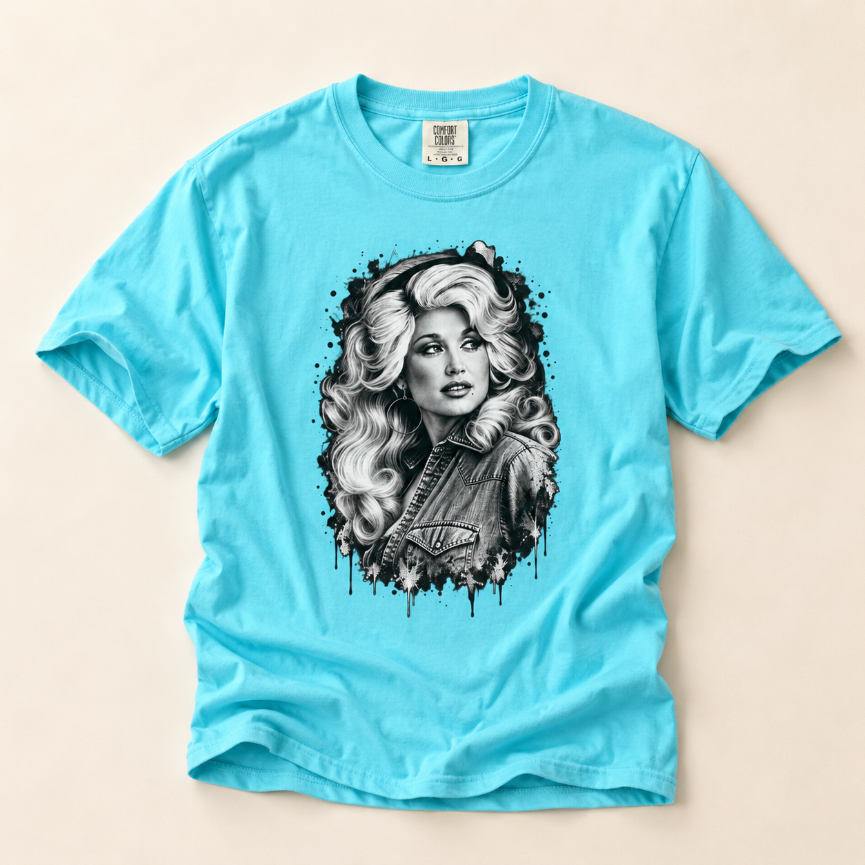Dolly Parton Portrait T-Shirt — Vintage Glam Graphic Tee