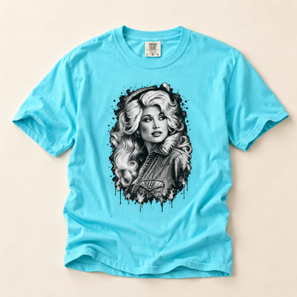 Dolly Parton Portrait T-Shirt — Vintage Glam Graphic Tee