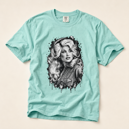 Dolly Parton Portrait T-Shirt — Vintage Glam Graphic Tee