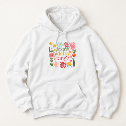 Floral Foxtrot Delta Tango Hoodie