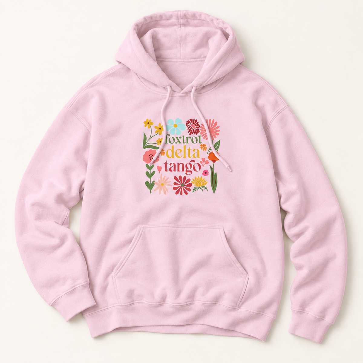 Floral Foxtrot Delta Tango Hoodie
