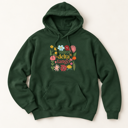 Floral Foxtrot Delta Tango Hoodie