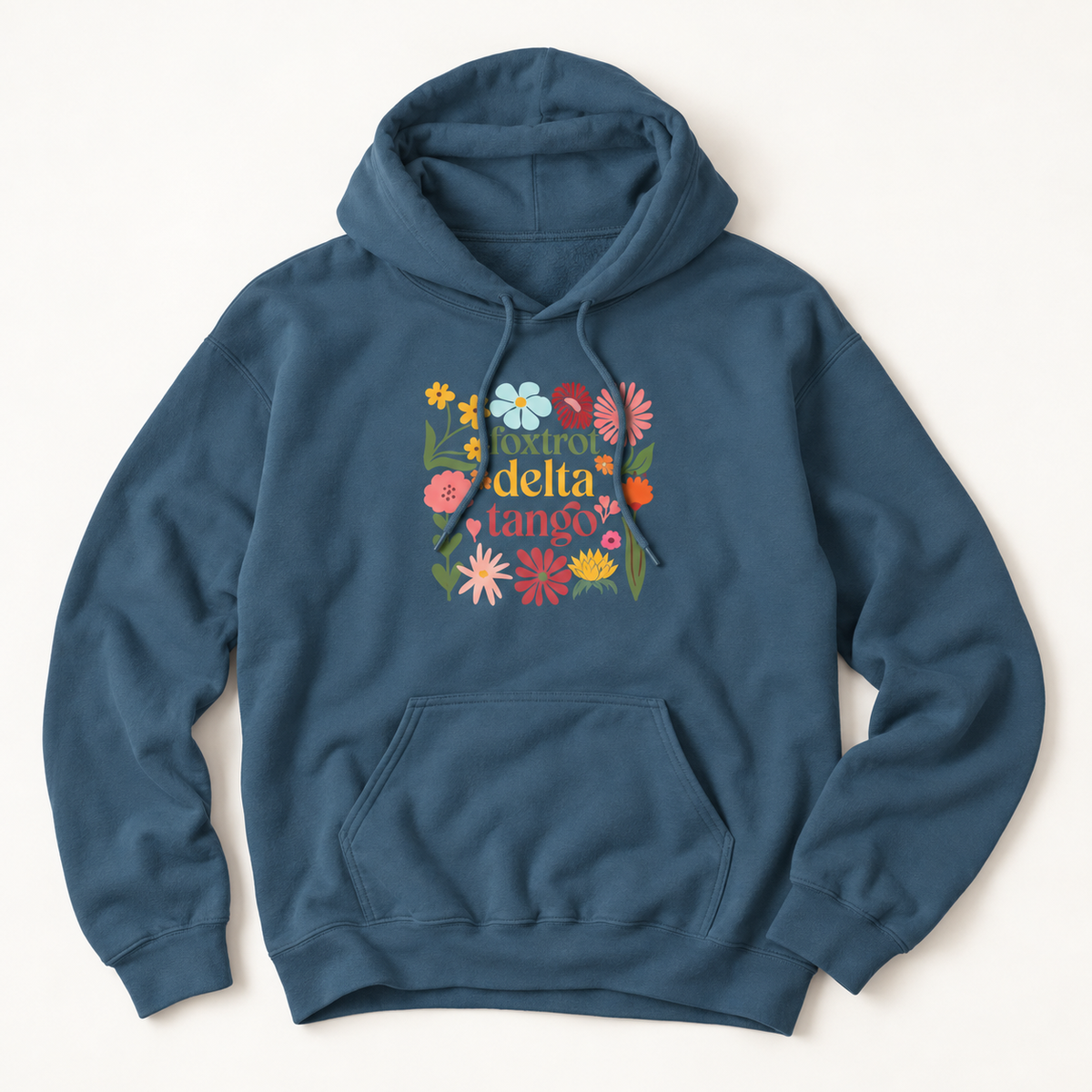 Floral Foxtrot Delta Tango Hoodie