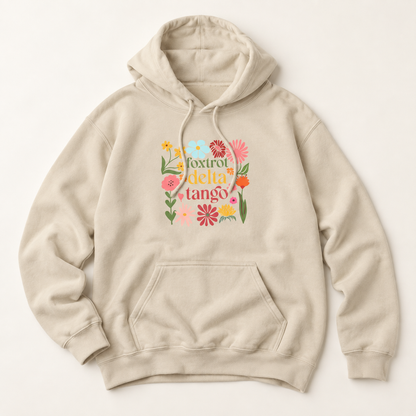 Floral Foxtrot Delta Tango Hoodie