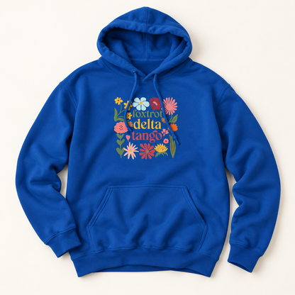 Floral Foxtrot Delta Tango Hoodie