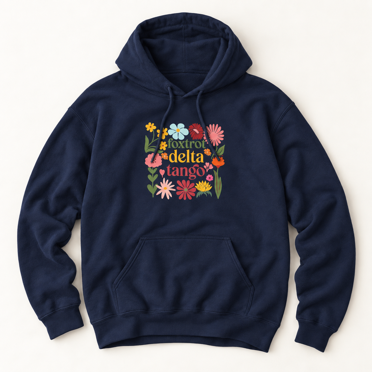 Floral Foxtrot Delta Tango Hoodie