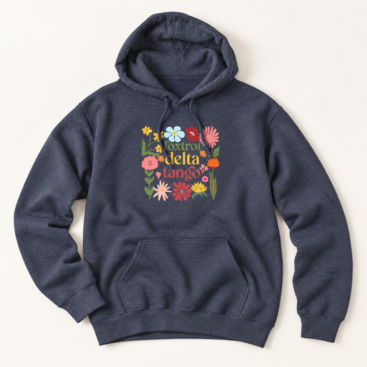 Floral Foxtrot Delta Tango Hoodie